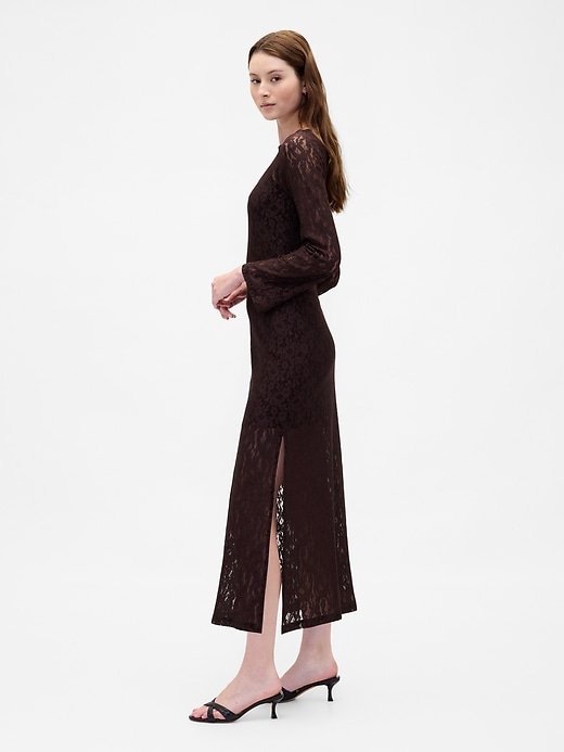 Image number 3 showing, Lace Bell-Sleeve Maxi Dress