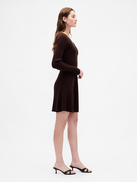 Image number 3 showing, CashSoft Rib Mini Sweater Dress