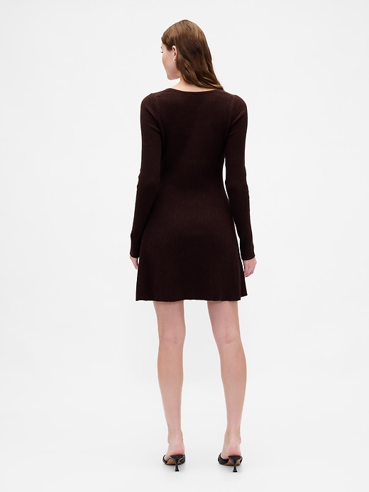 Image number 2 showing, CashSoft Rib Mini Sweater Dress