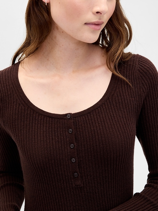 Image number 4 showing, CashSoft Rib Mini Sweater Dress