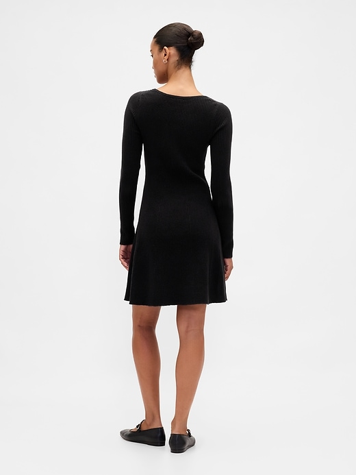 Image number 2 showing, CashSoft Rib Mini Sweater Dress