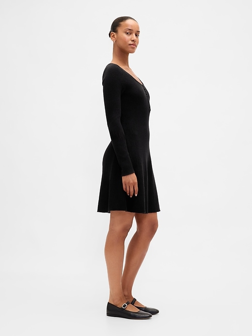 Image number 3 showing, CashSoft Rib Mini Sweater Dress