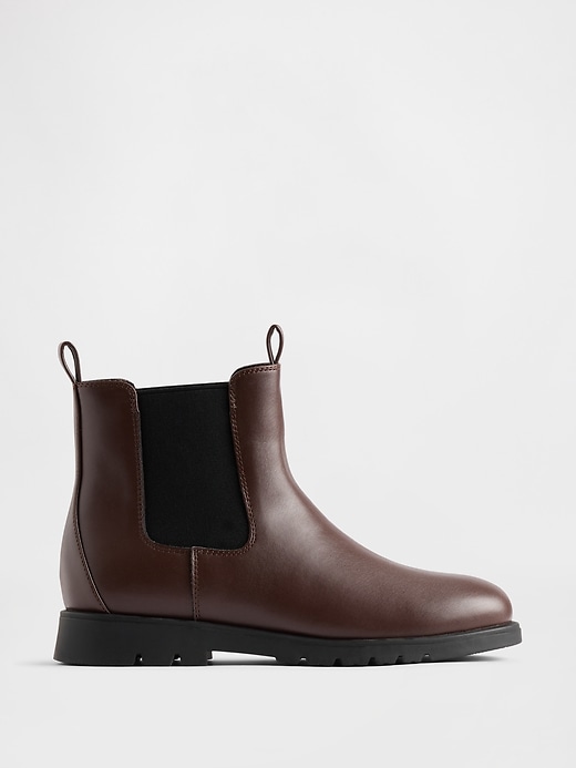 Image number 1 showing, Kids Vegan Leather Chelsea Boots