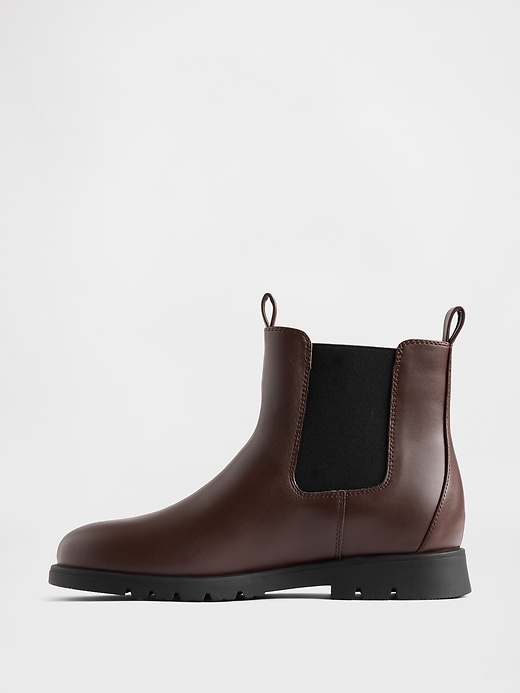 Image number 5 showing, Kids Vegan Leather Chelsea Boots