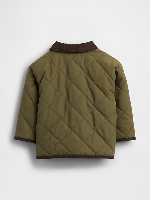 Image number 2 showing, Baby Recycled Quilted Barn Jacket