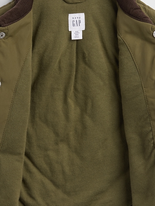 Image number 3 showing, Baby Recycled Quilted Barn Jacket