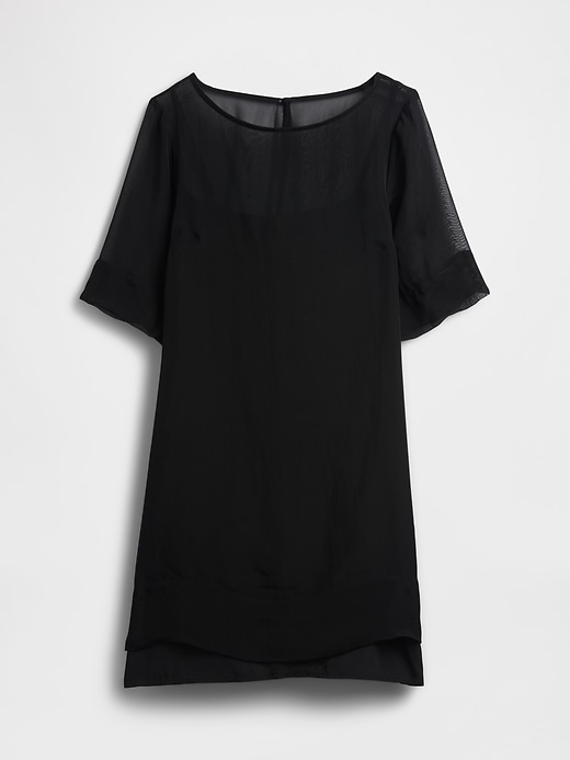 Image number 7 showing, Sheer Organza Mini Shift Dress