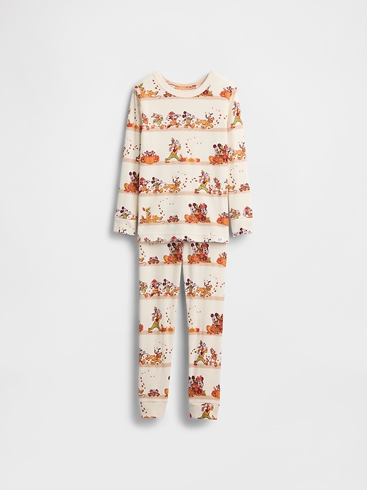 Image number 1 showing, Gap × Disney Baby & Toddler Organic Brushed Cotton Thanksgiving PJ Set