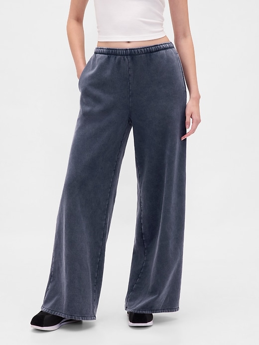 Image number 2 showing, VintageSoft Baggy Wide-Leg Sweatpants