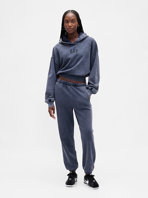 Image number 4 showing, VintageSoft Crop Logo Hoodie