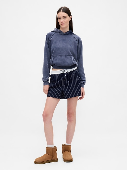 Image number 5 showing, Poplin Logo PJ Boxer Shorts