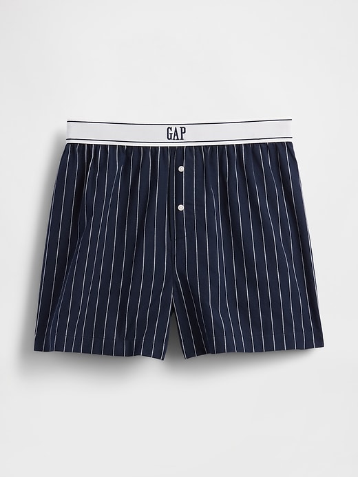 Image number 7 showing, Poplin Logo PJ Boxer Shorts