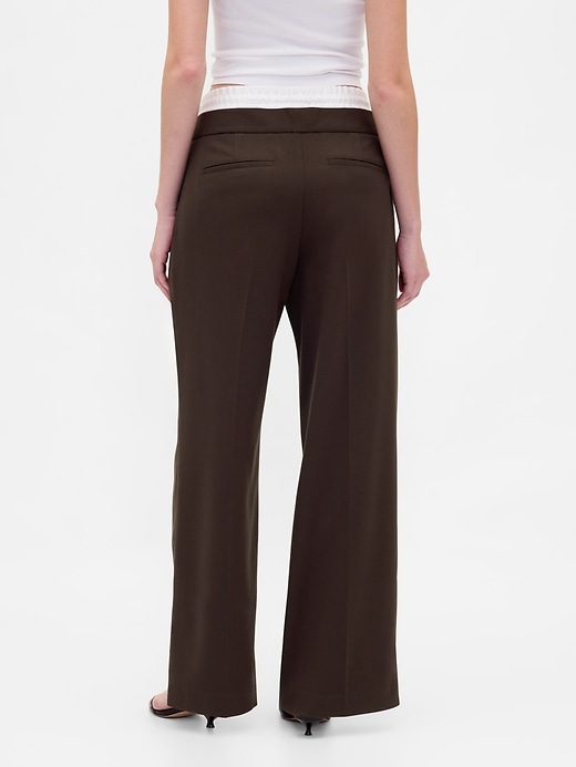 Image number 4 showing, Mid Rise Double-Waist Pants