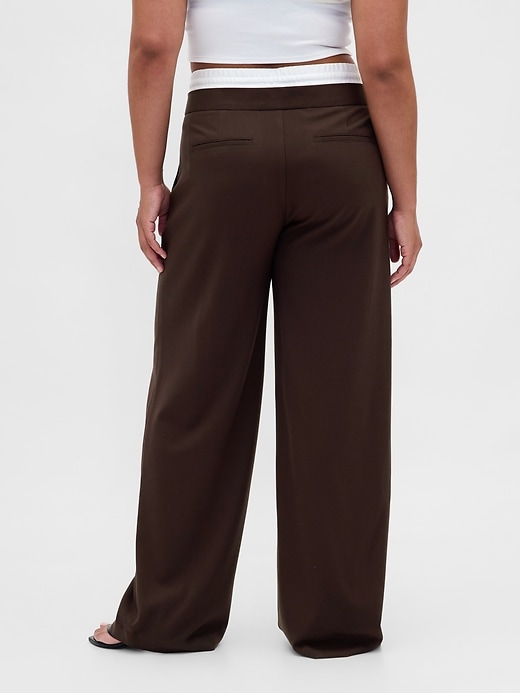 Image number 5 showing, Mid Rise Double-Waist Pants