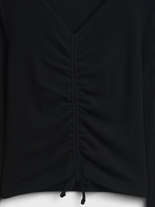 Image number 5 showing, Kids Softspun Rib Ruched Top