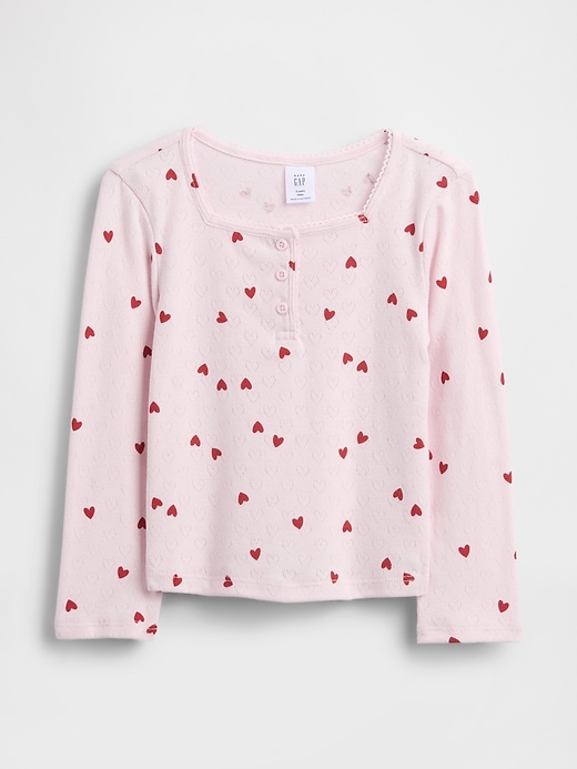 Image number 1 showing, Baby & Toddler Pointelle Henley Top