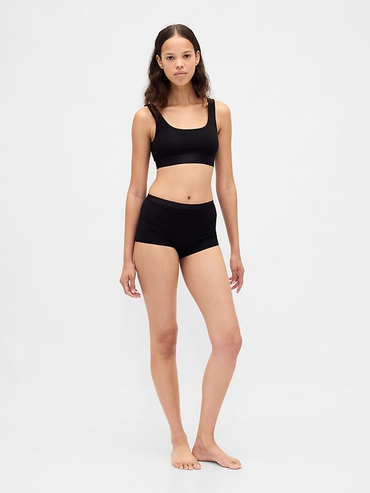 Image number 4 showing, Organic Stretch Cotton Gap Logo Bralette