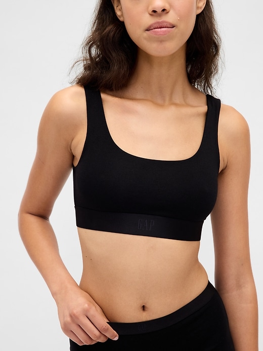 Image number 3 showing, Organic Stretch Cotton Gap Logo Bralette