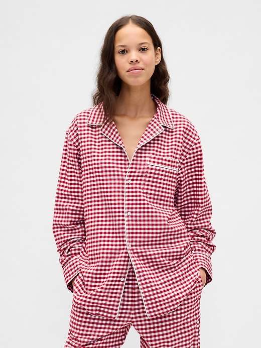 Image number 1 showing, Adult Softest Flannel PJ Shirt