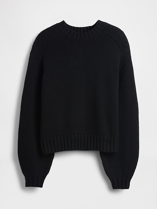 Image number 5 showing, Cotton-Blend Relaxed Crewneck Sweater