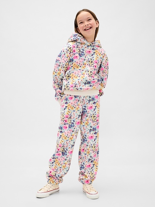 Image number 1 showing, Kids VintageSoft Relaxed Floral Joggers