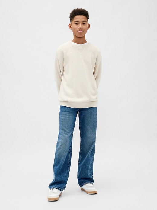Image number 4 showing, Kids Relaxed Crewneck Sweater