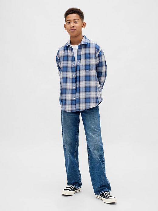 Image number 4 showing, Kids Relaxed Plaid Shirt