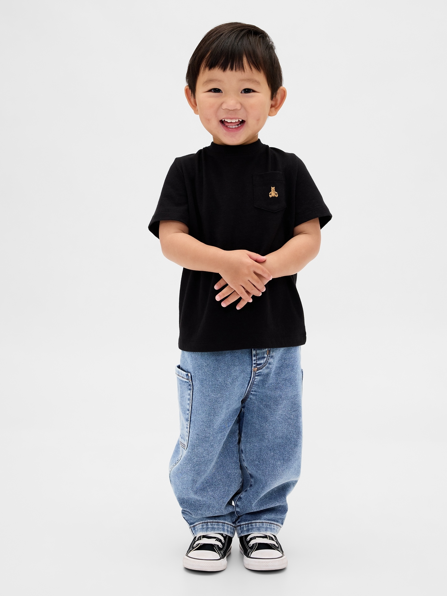 Baby & Toddler Knit Barrel Jeans