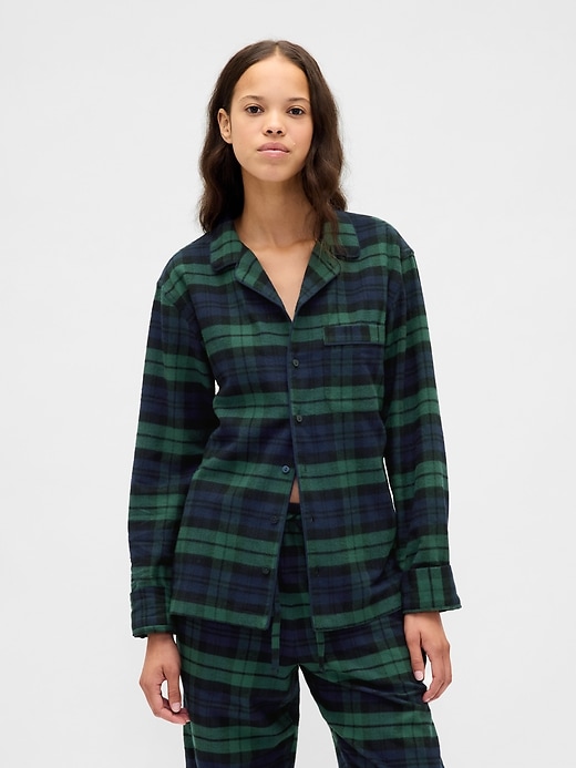 Image number 1 showing, Adult Softest Flannel PJ Shirt