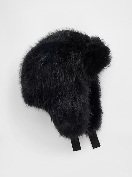 Image number 1 showing, Kids Faux Fur Trapper Hat