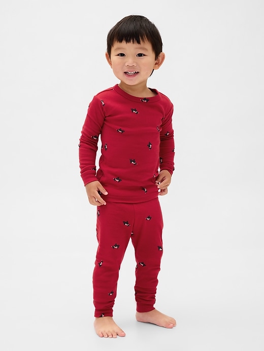 Image number 3 showing, Kids & Baby Organic Brushed Cotton Holiday PJ Set