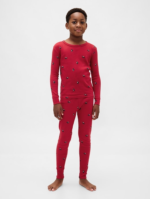 Image number 7 showing, Kids & Baby Organic Brushed Cotton Holiday PJ Set