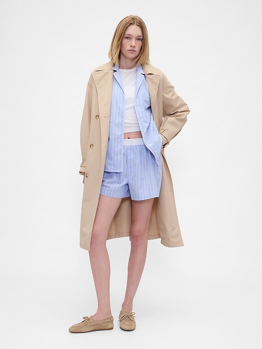 Image number 5 showing, Poplin Logo PJ Boxer Shorts