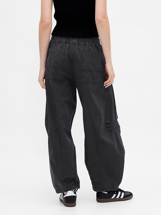 Image number 4 showing, Mid Rise Twill Barrel Pants