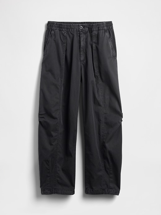 Image number 7 showing, Mid Rise Twill Barrel Pants