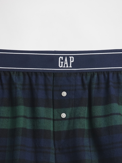 Image number 5 showing, Logo Flannel Boxer Shorts