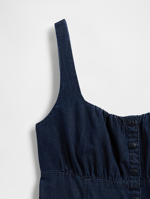Image number 5 showing, UltraSoft Denim Square-Neck Mini Dress