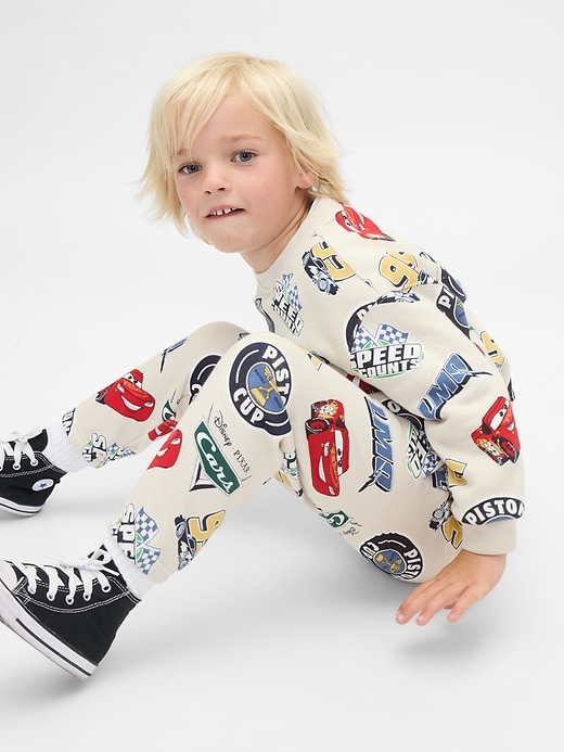 Image number 3 showing, Gap × Disney Baby & Toddler VintageSoft Cars Sweat Set