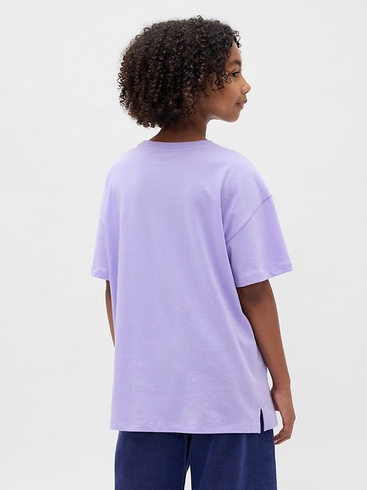 Image number 3 showing, Kids Oversized Tunic Graphic T-Shirt