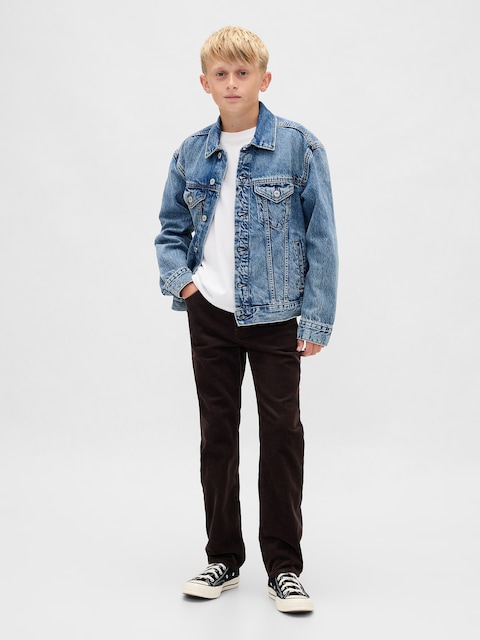PANTALON DROIT ORIGINAL EN VELOURS CÔTELÉ ANNÉES 90 POUR ENFANT