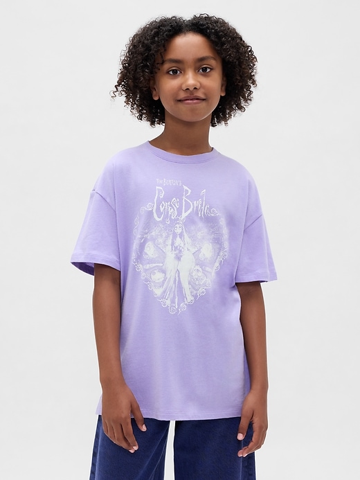 Image number 1 showing, Kids Oversized Tunic Graphic T-Shirt