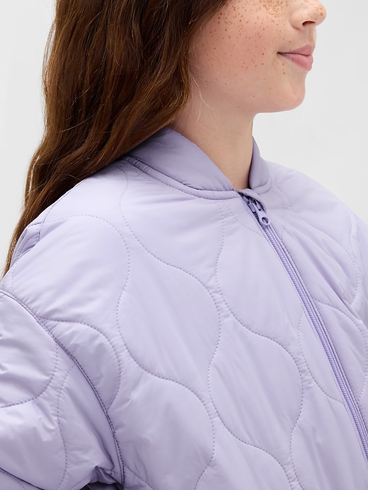 Image number 6 showing, Kids Recycled Lightweight Quilted Puffer Jacket