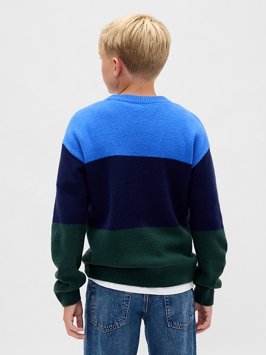 Image number 3 showing, Kids CashSoft Relaxed Crewneck Sweater