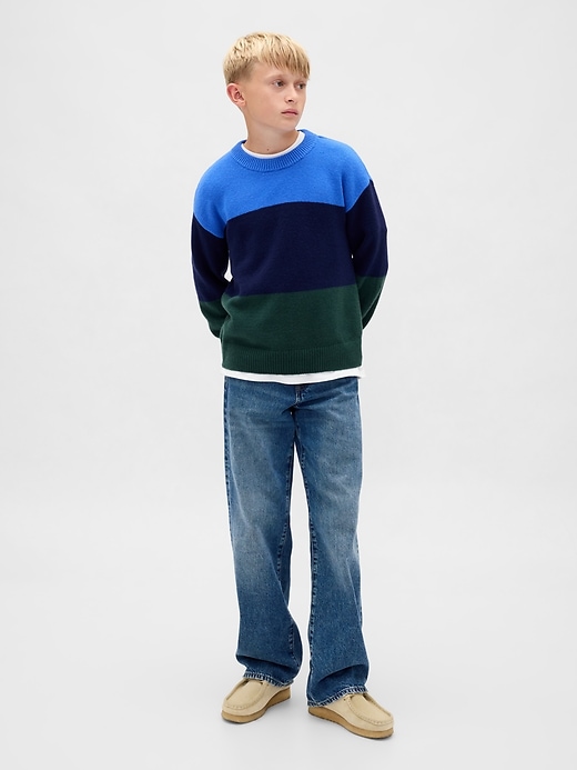 Image number 4 showing, Kids CashSoft Relaxed Crewneck Sweater