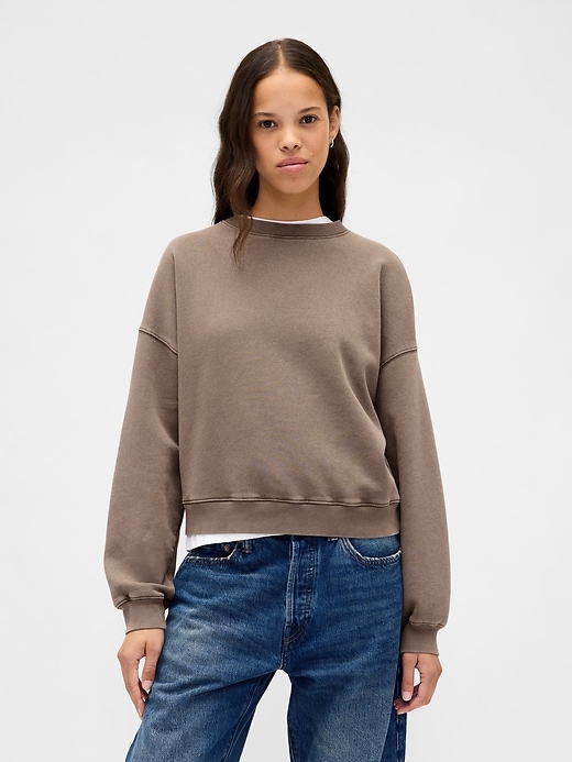 Image number 1 showing, VintageSoft Wedge Crewneck Sweatshirt
