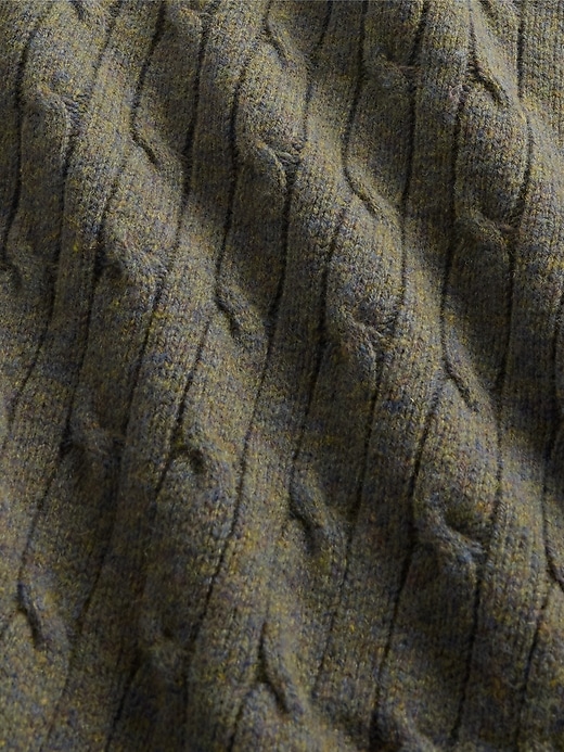 Image number 4 showing, Merino Wool-Blend Cable-Knit Sweater