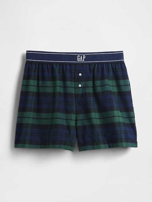 Image number 6 showing, Logo Flannel Boxer Shorts