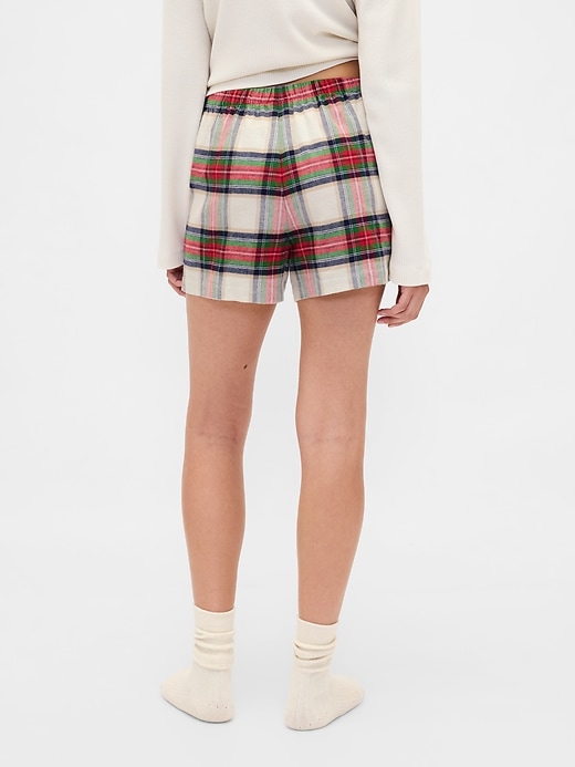 Logo Flannel Boxer Shorts