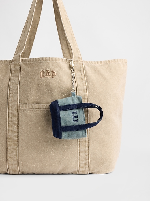 Image number 2 showing, Logo Tote Keychain Charm