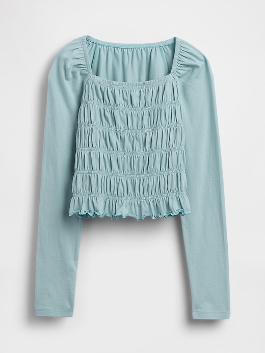 Image number 2 showing, Kids Smocked Square-Neck Top
